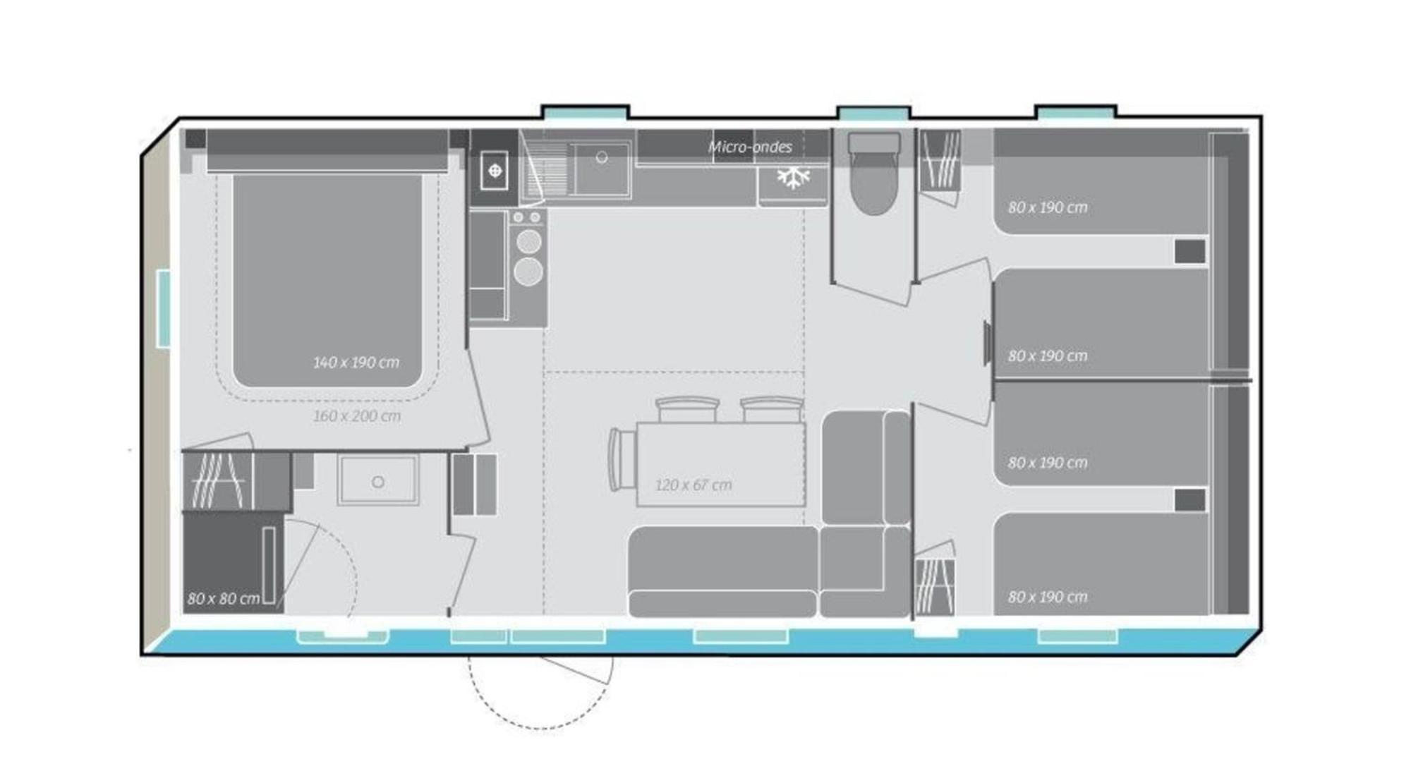 Mobilheim Model 2017 Mit Fliessenterrasse Fuer 6 Personen Auf Dem Scheldeoord In - Zeeland - Holland * Baarland